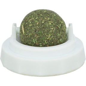 Catnip Ball with Adhesive Holder