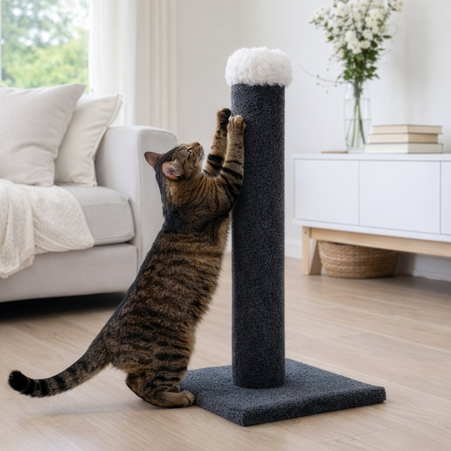 Tigga Carpet Cat Pole Medium 75cm