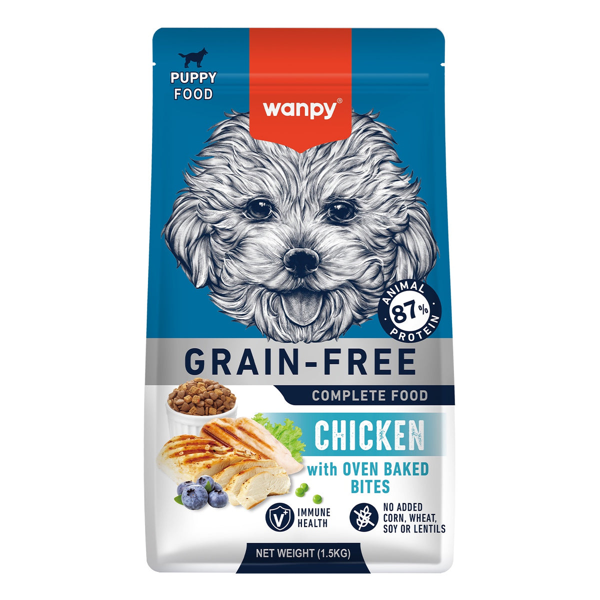 Wanpy Puppy 1.5kg Grain Free Chicken Recipe