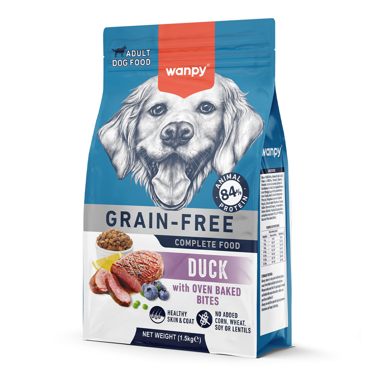 Wanpy Dog 1.5kg Grain Free Duck Recipe