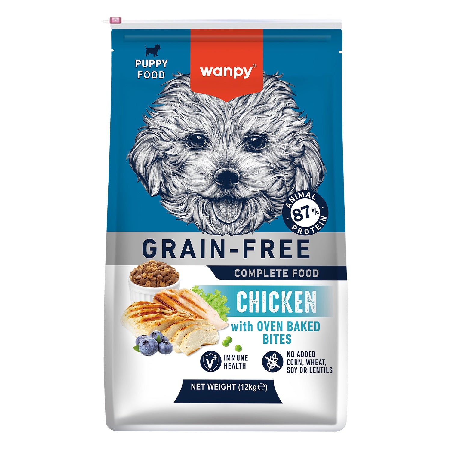 Wanpy Puppy 12kg Grain Free Chicken Recipe