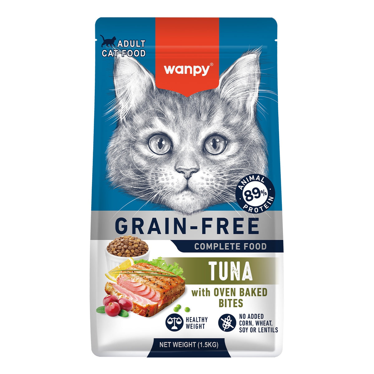 Wanpy Cat 1.5kg Grain Free Tuna Recipe