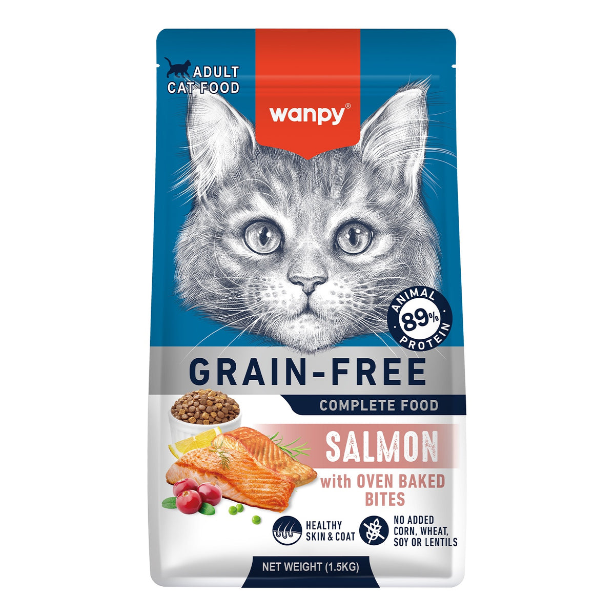 Wanpy Cat 1.5kg Grain Free Salmon Recipe