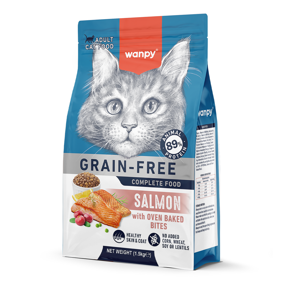 Wanpy Cat 1.5kg Grain Free Salmon Recipe
