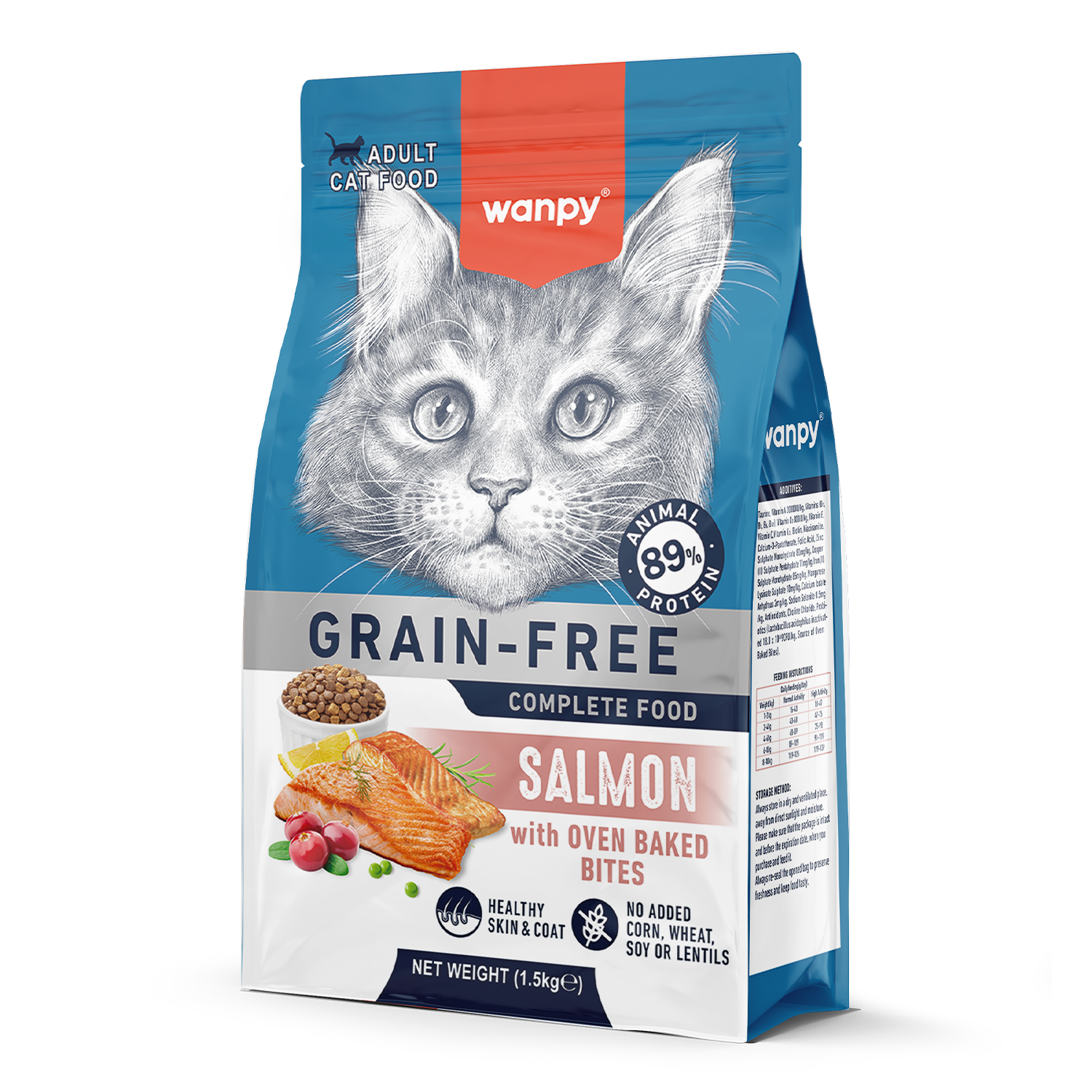 Wanpy Cat 1.5kg Grain Free Salmon Recipe
