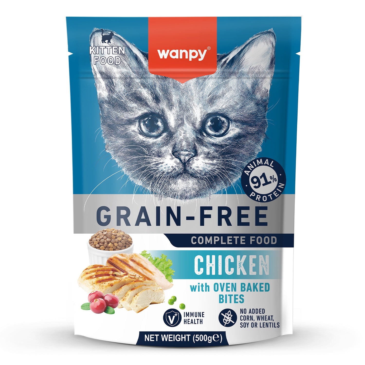 Wanpy Kitten 500g Grain Free Chicken Recipe