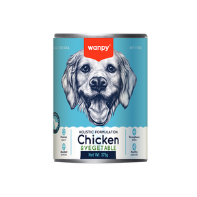 Wanpy Dog Can 375g Chicken and Vegetable