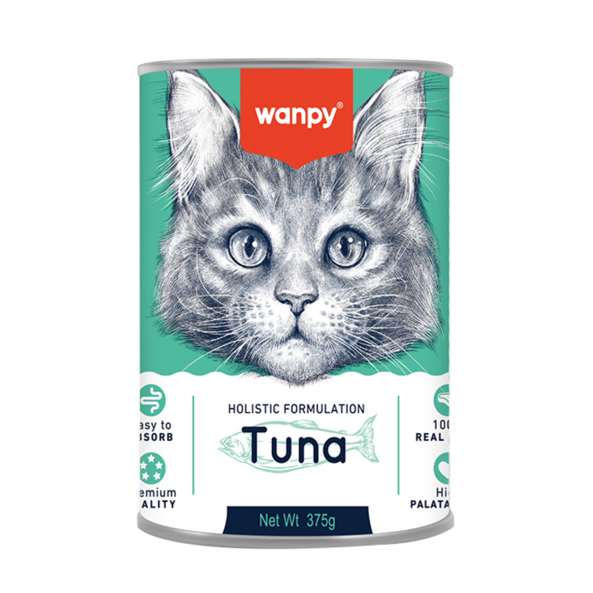 Wanpy Cat Can 375g Tuna