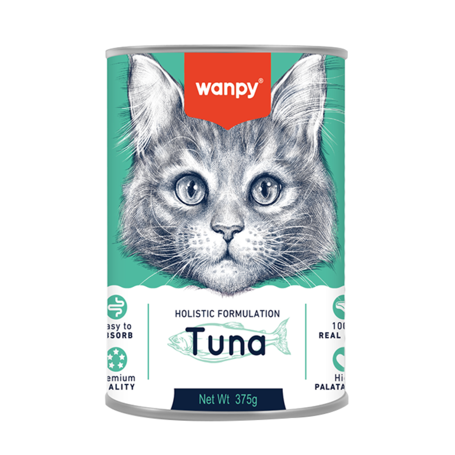 Wanpy Cat Can 375g Tuna