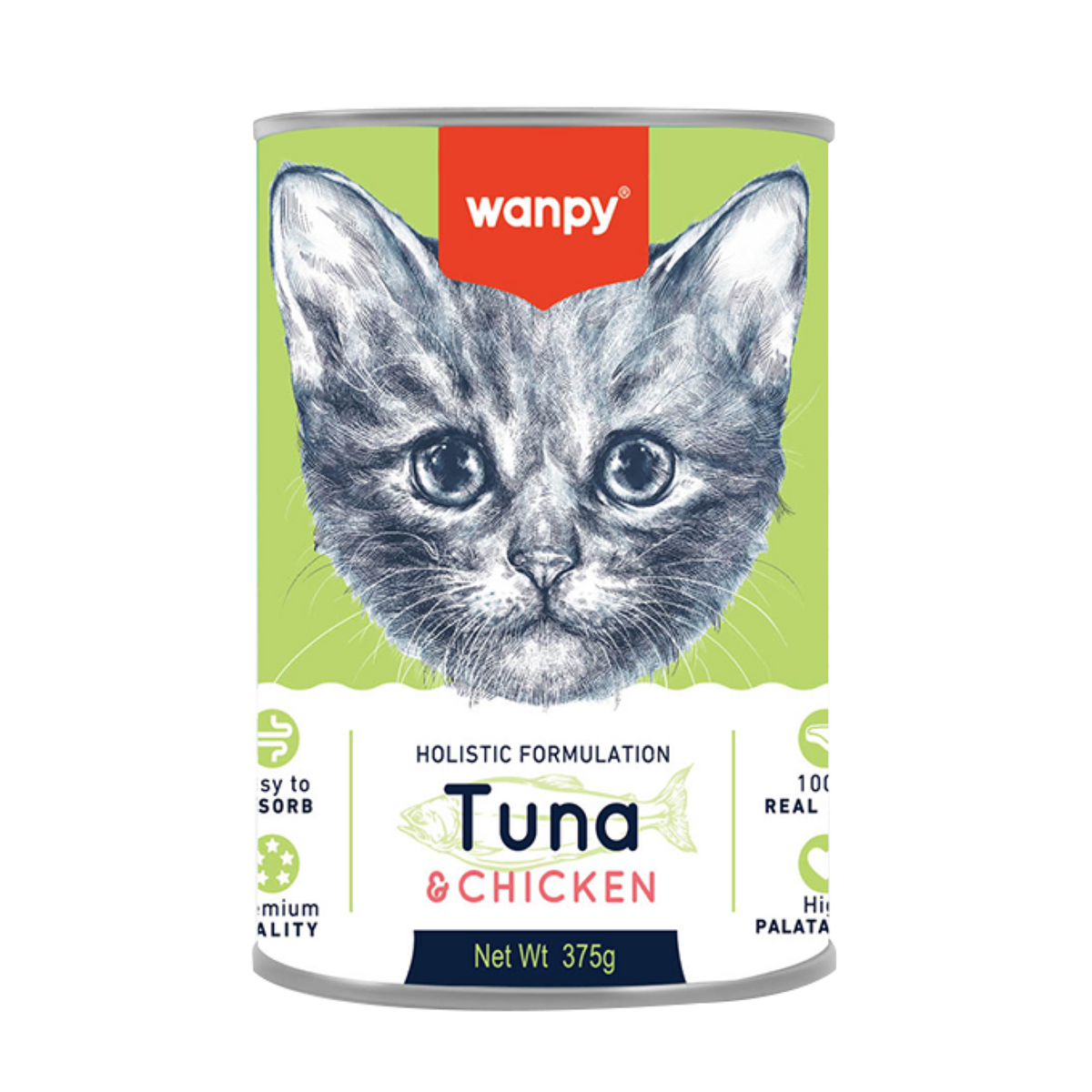 Wanpy Kitten Can 375g Chicken and Tuna