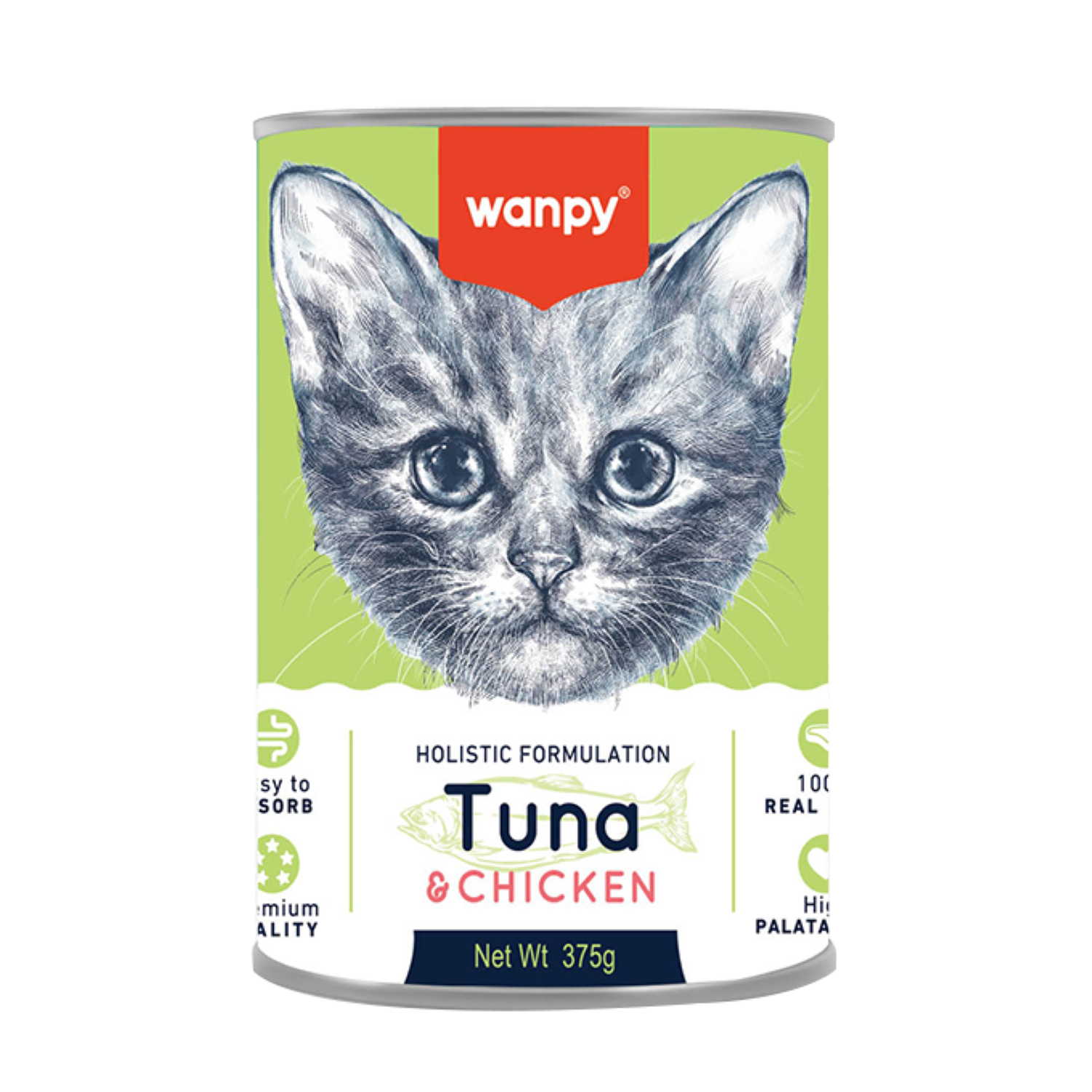 Wanpy Kitten Can 375g Chicken and Tuna