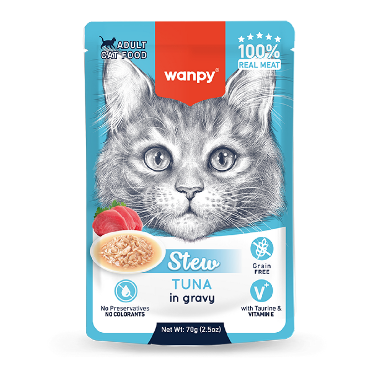 Wanpy Cat Pouch 70g Tuna Stew