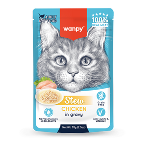 Wanpy Cat Pouch 70g Chicken Stew