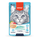 Wanpy Cat Pouch 70g Tuna and Chicken Stew