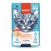 Wanpy Kitten Pouch 70g Salmon and Tuna Stew