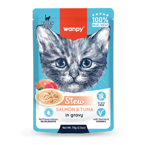Wanpy Kitten Pouch 70g Salmon and Tuna Stew