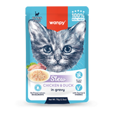 Wanpy Kitten Pouch 70g Chicken and Duck Stew