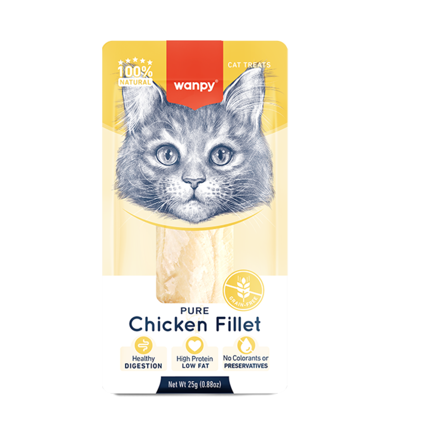 Wanpy Cat Treat Chicken Fillet 25g