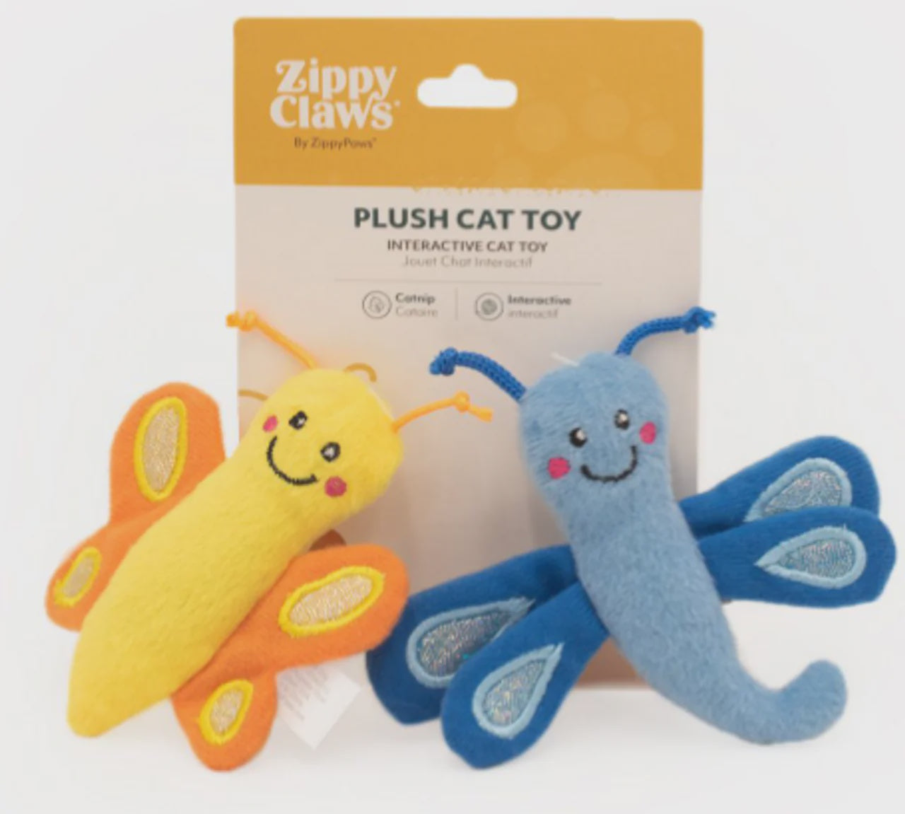 Butterfly and Dragon with Catnip Zippy claws