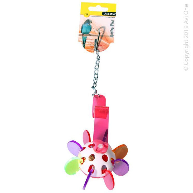 Propeller With Bell Acrylic Bird Toys