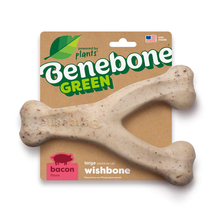 Benebone Wishbone Green Bacon