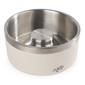 All For Paws  Lifestyle Dog Slow Feeding Stainless Steel Bowl