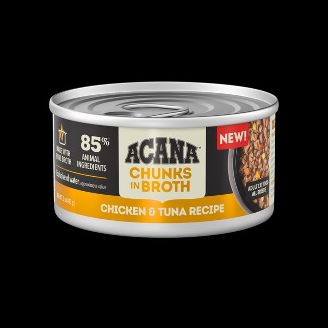 ACANA Chicken & Tuna Recipe in Broth Adult Cat Wet Food 85g