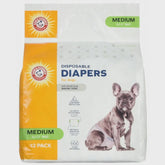 Arm & Hammer Med. Diapers-16.5"-21" Waist - 12 Pack