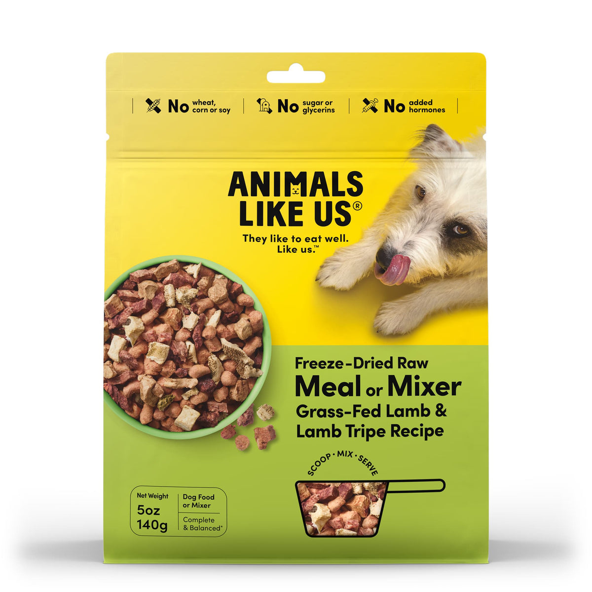 Animals Like Us Meal Mixer Grass-Fed Lamb 140g