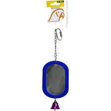 Acrylic Oval Mirror Bird Toys