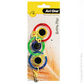 Avi One Bird Toy - Triple Ring With Mirror With Bell