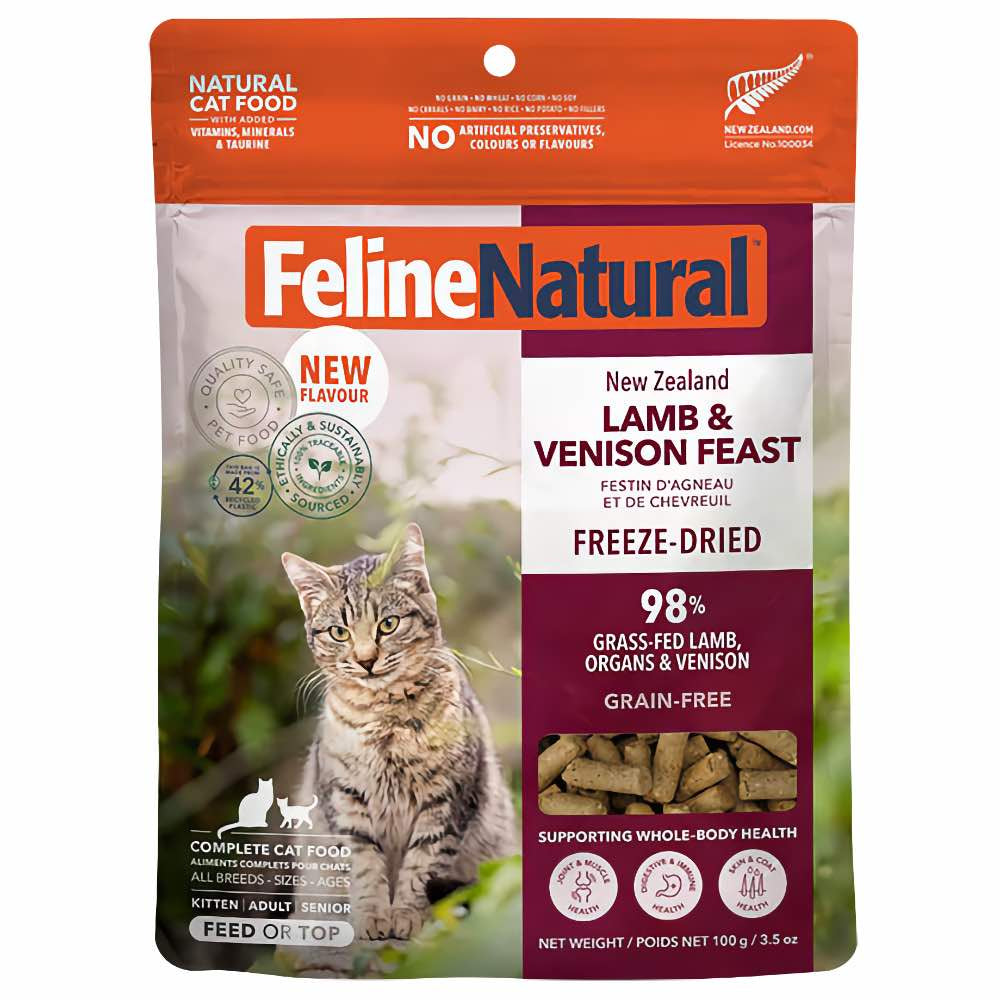 Feline Natural NZ Lamb & Venison Feast Freeze Dried