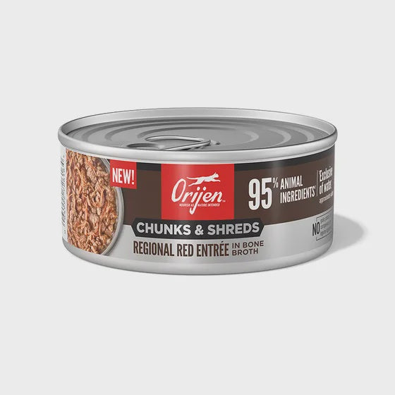 ORIJEN Regional Red Entrée in Bone Broth Adult Cat Wet Food 155g