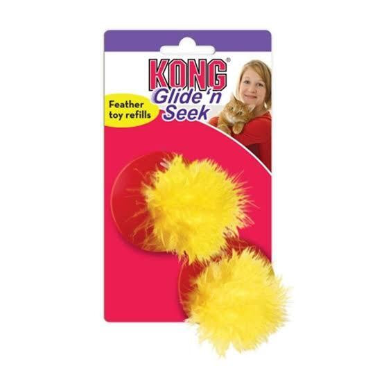 KONG Glide N Seek Feathers 2pk