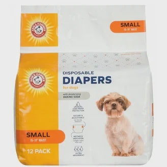 Arm & Hammer Small Diapers-15" -19" Waist - 12 Pack