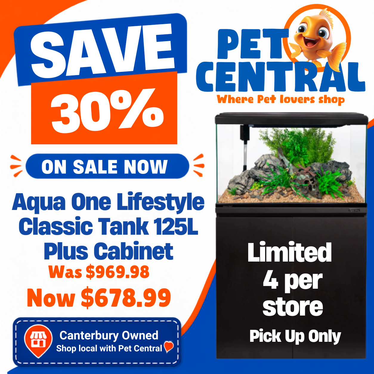 Lifestyle Classic 125L- Tank & Stand Combo PRE-ORDER