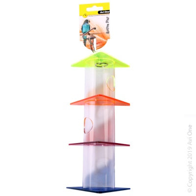 Foraging Triangles Stack Large Acrylic Bird Toys