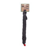 Dog Toy Blitz Braided Snake Grey