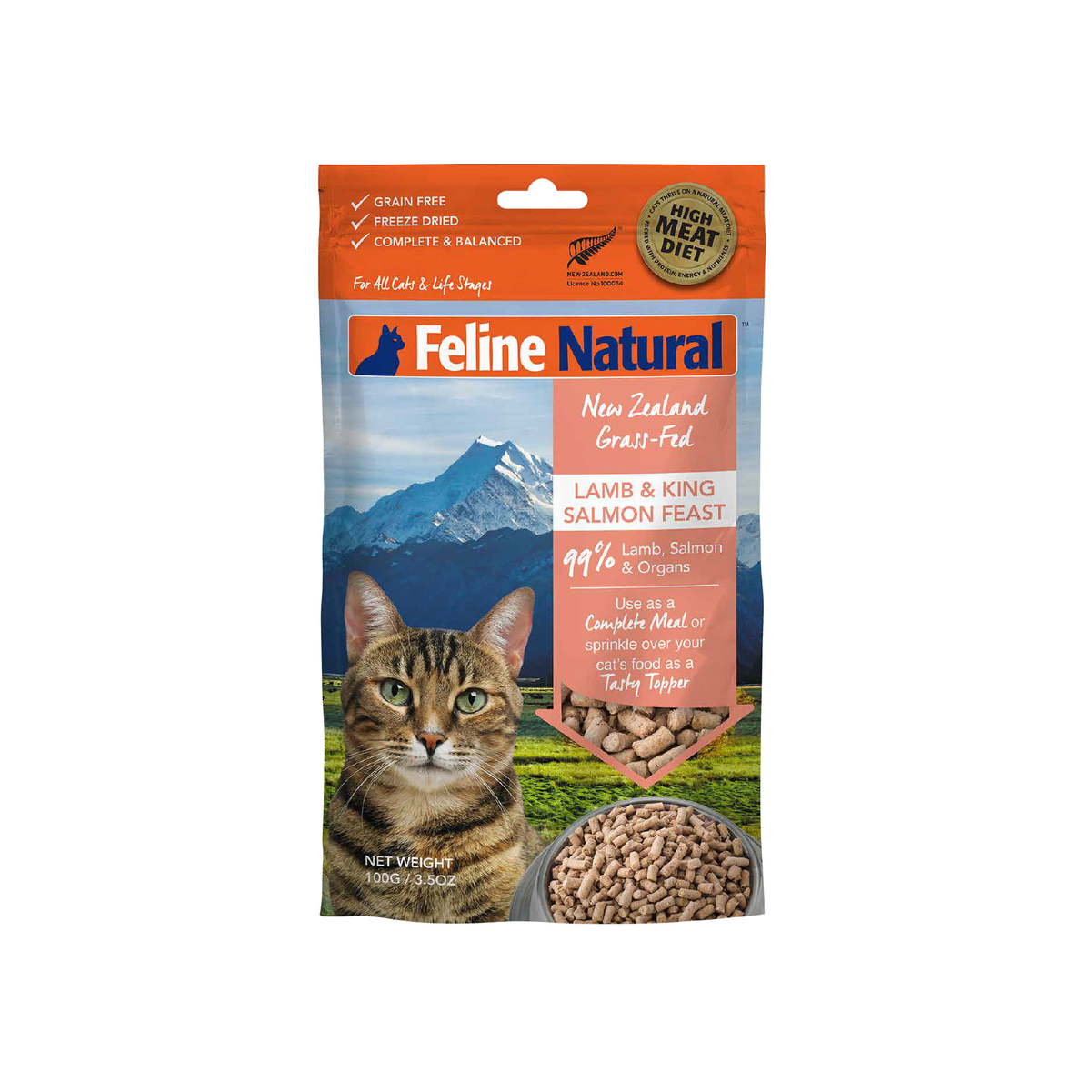 Feline Natural Lamb and Salmon Feast Freeze Dried
