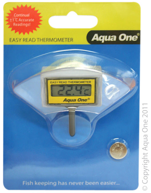 Aqua One Thermometer Easy Read LCD