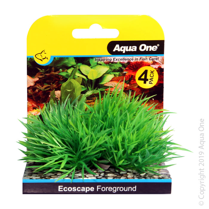 Aqua One Ecoscape Foreground Hair Grass 4pk Green