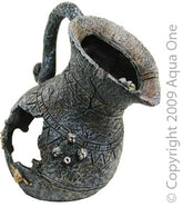 Aqua One Ornament Ruined Vase