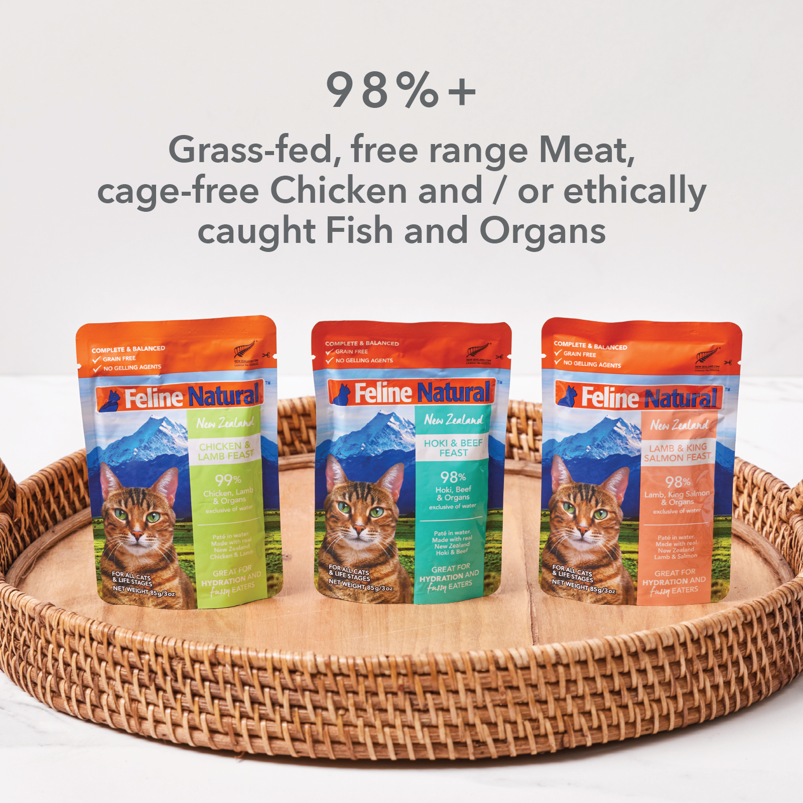 Feline natural beef and hoki online