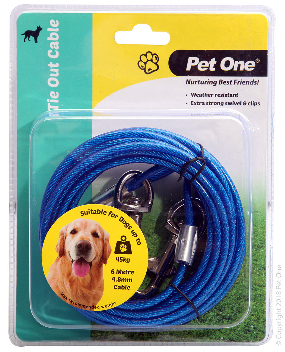 Pet One Tie Out Cable 6m x 4.8mm