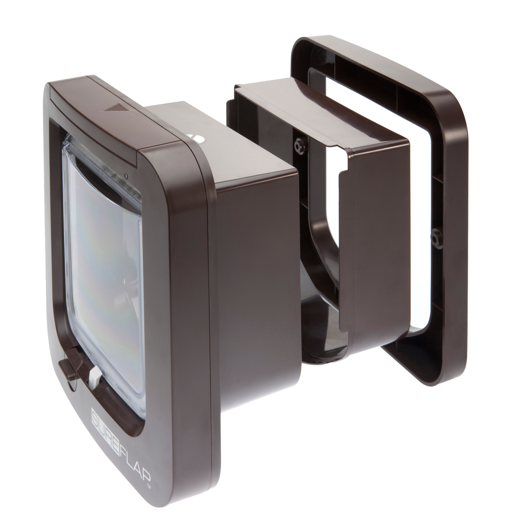 Black cat top flap microchip