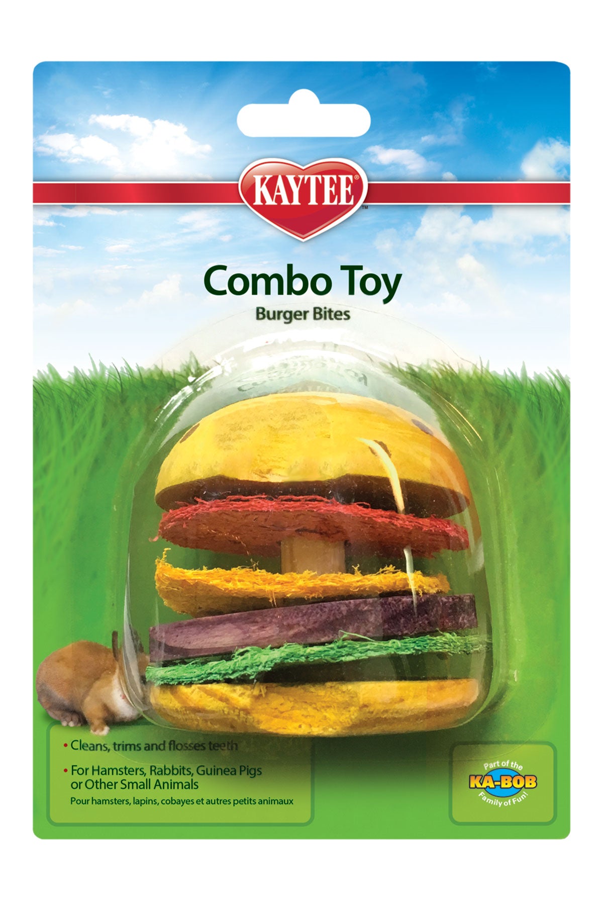 Kaytee Combo Toy Crispy & Wood Hamburger**