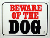 Sign Beware of Dog