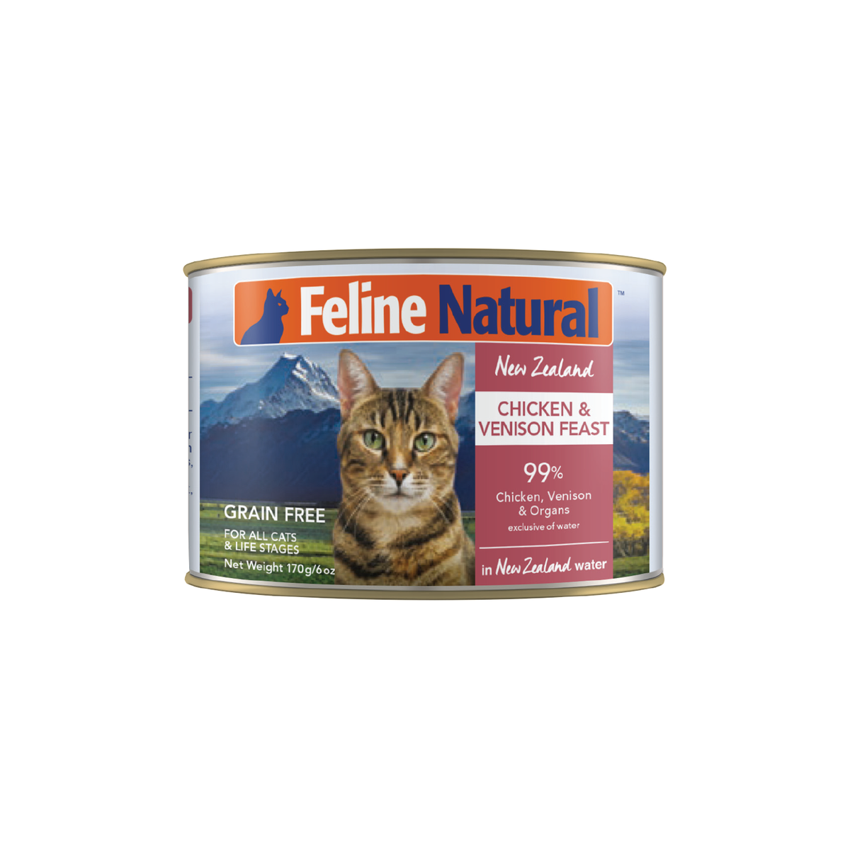 Feline Natural Chicken and Venison Feast Can