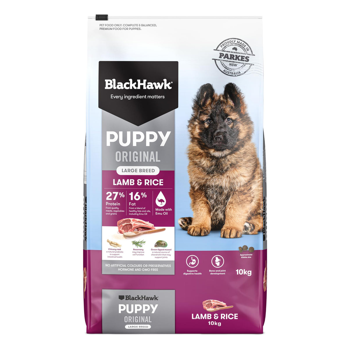 Black Hawk Large Breed Puppy Lamb Rice