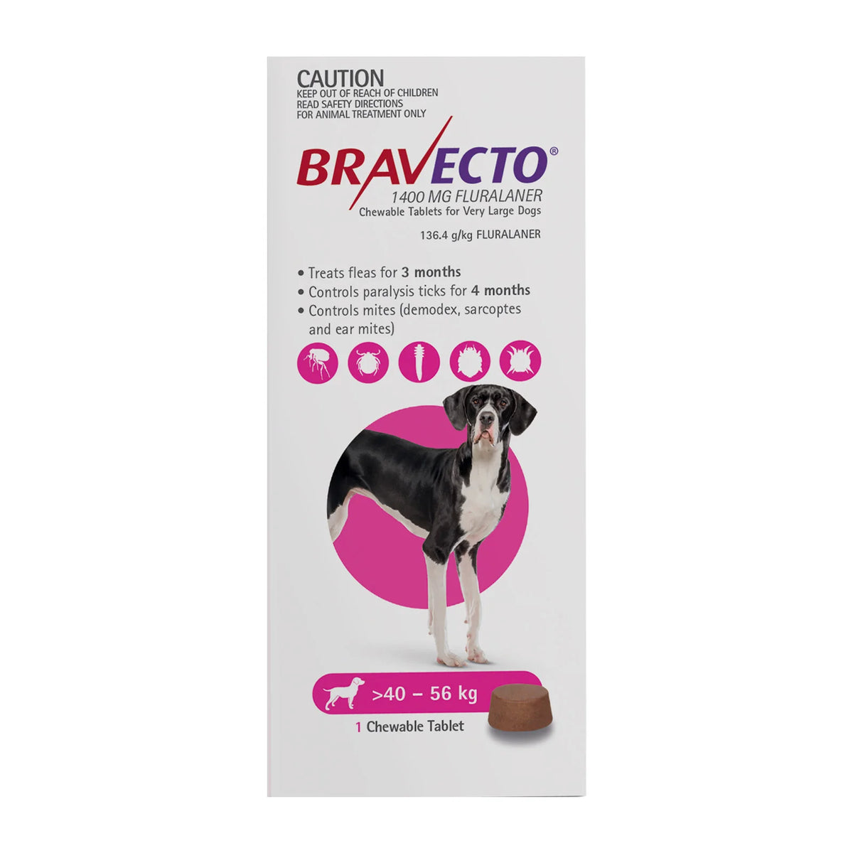 Bravecto Dog XL 40-56KG